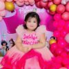 Pink Ombre Ruffle Gown