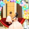 Enchanted Ombre Frilled Gown